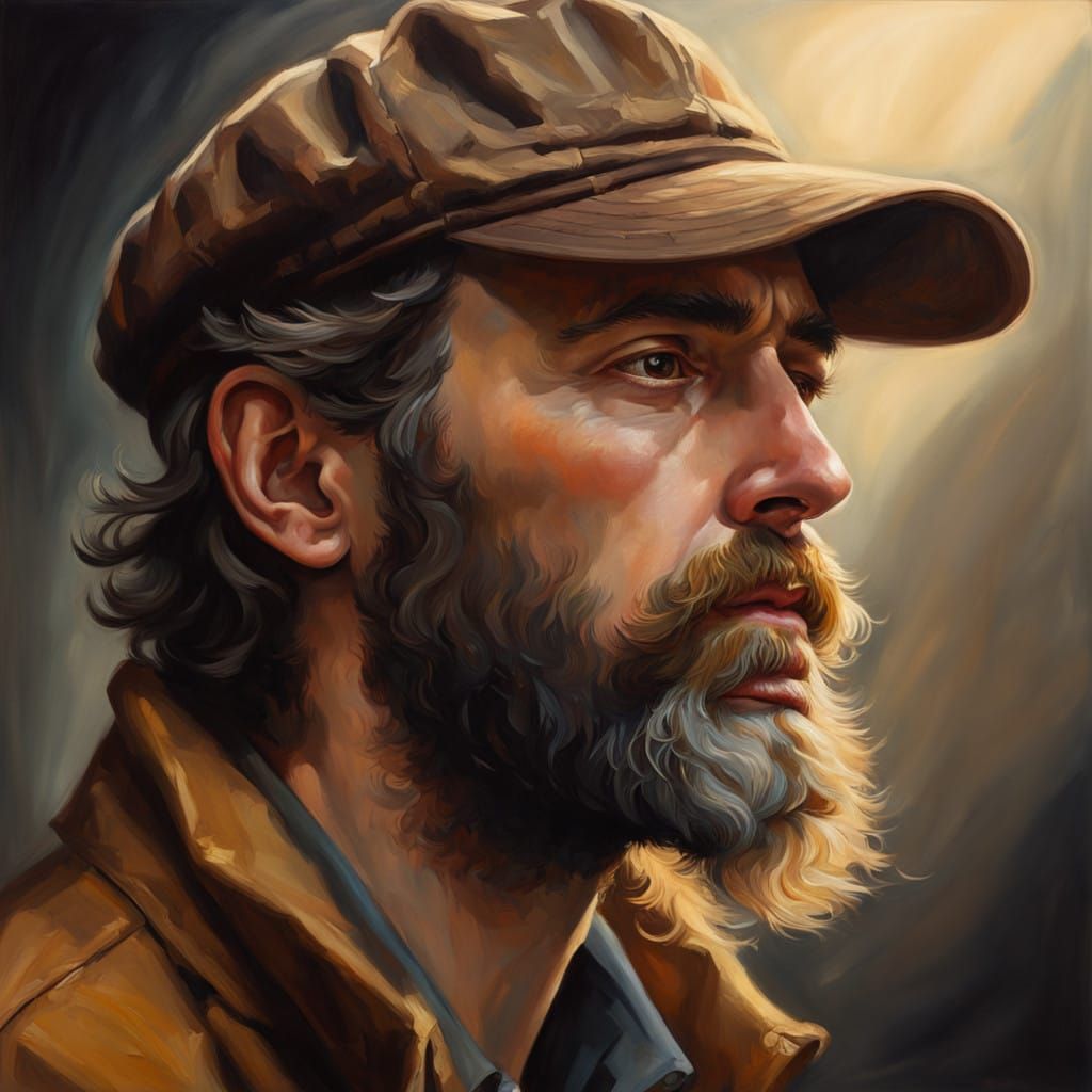 Aged Gentleman with Golden Glow