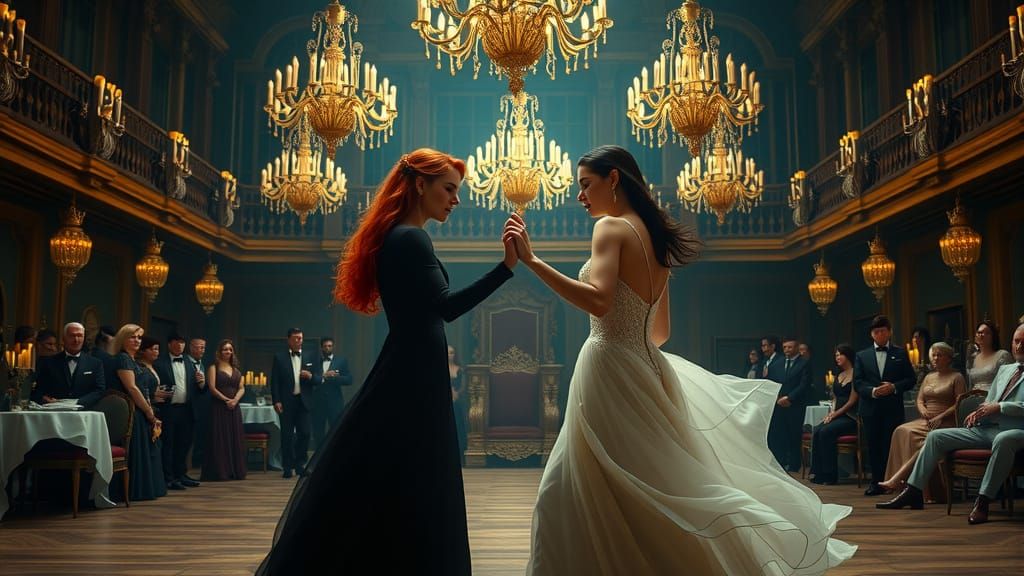 Gothic Ballroom Dance in Baroque Style