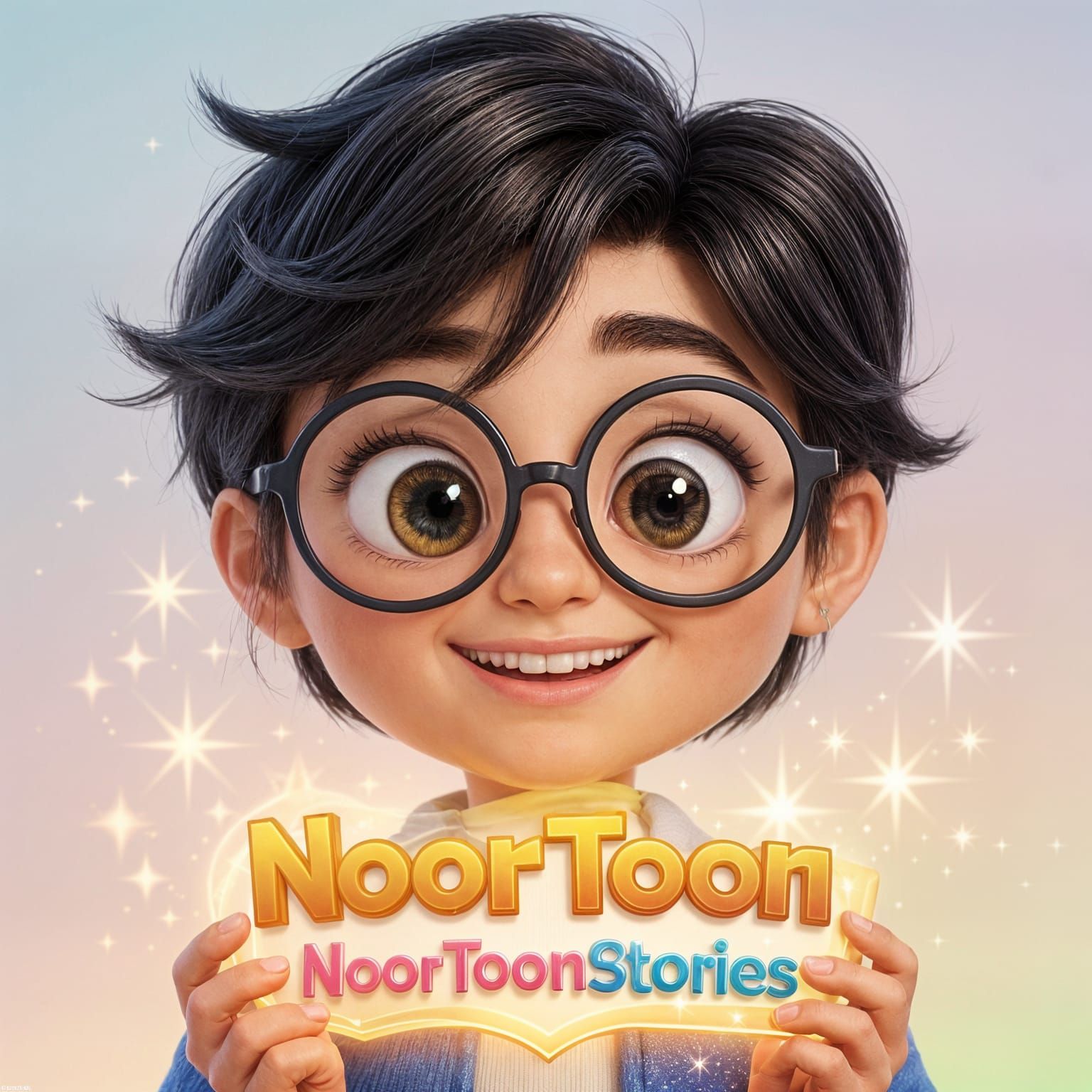 3D Cartoon Character Portrait in Disney-Pixar Style