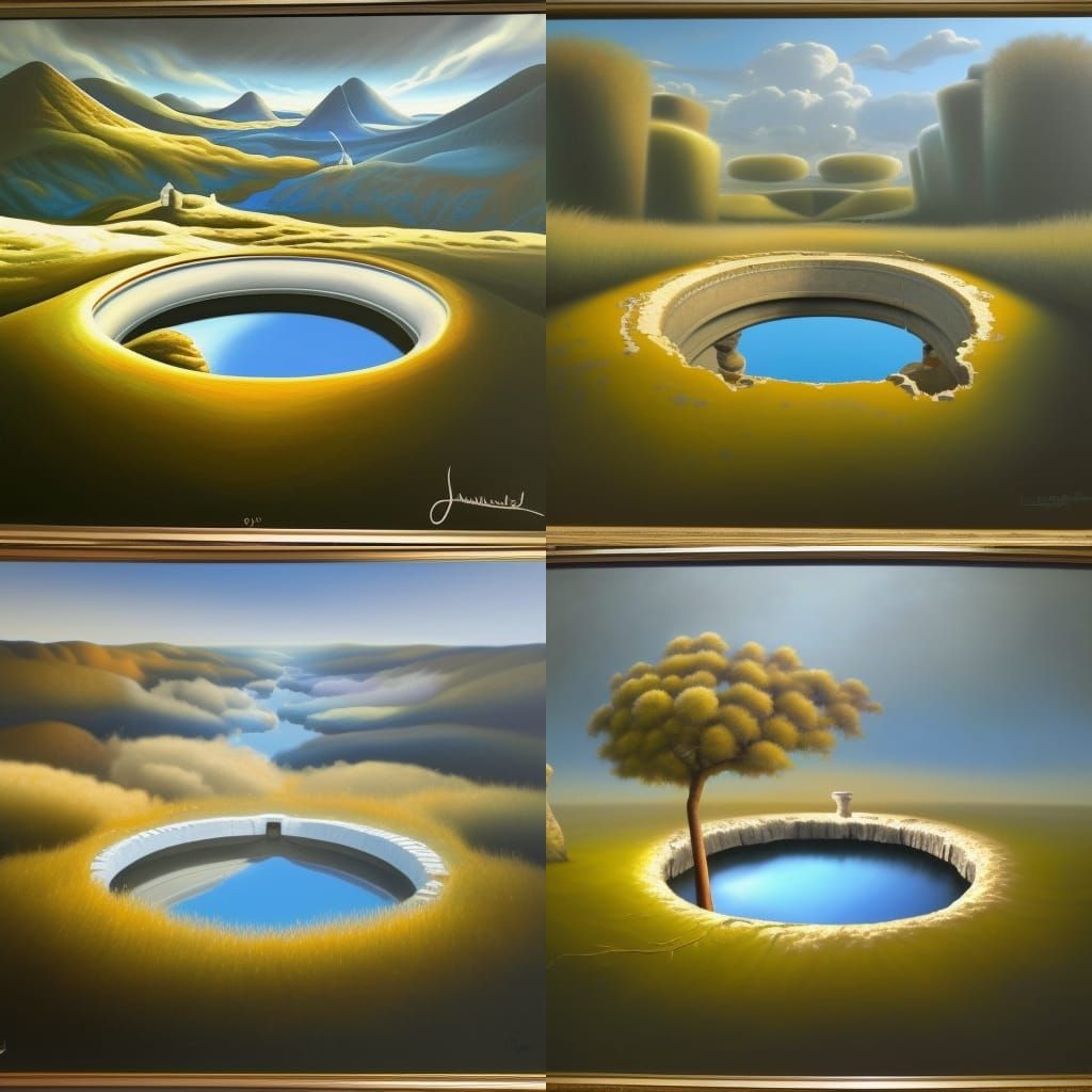Surreal Portal Reveals a New World in Oil Painting