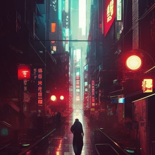 Ozawa Hitoshi in Tokyo Cyberpunk Concept Art