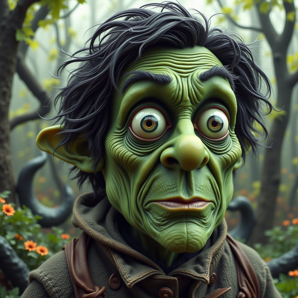 Couple in a Pickle Jar, Claymation Style