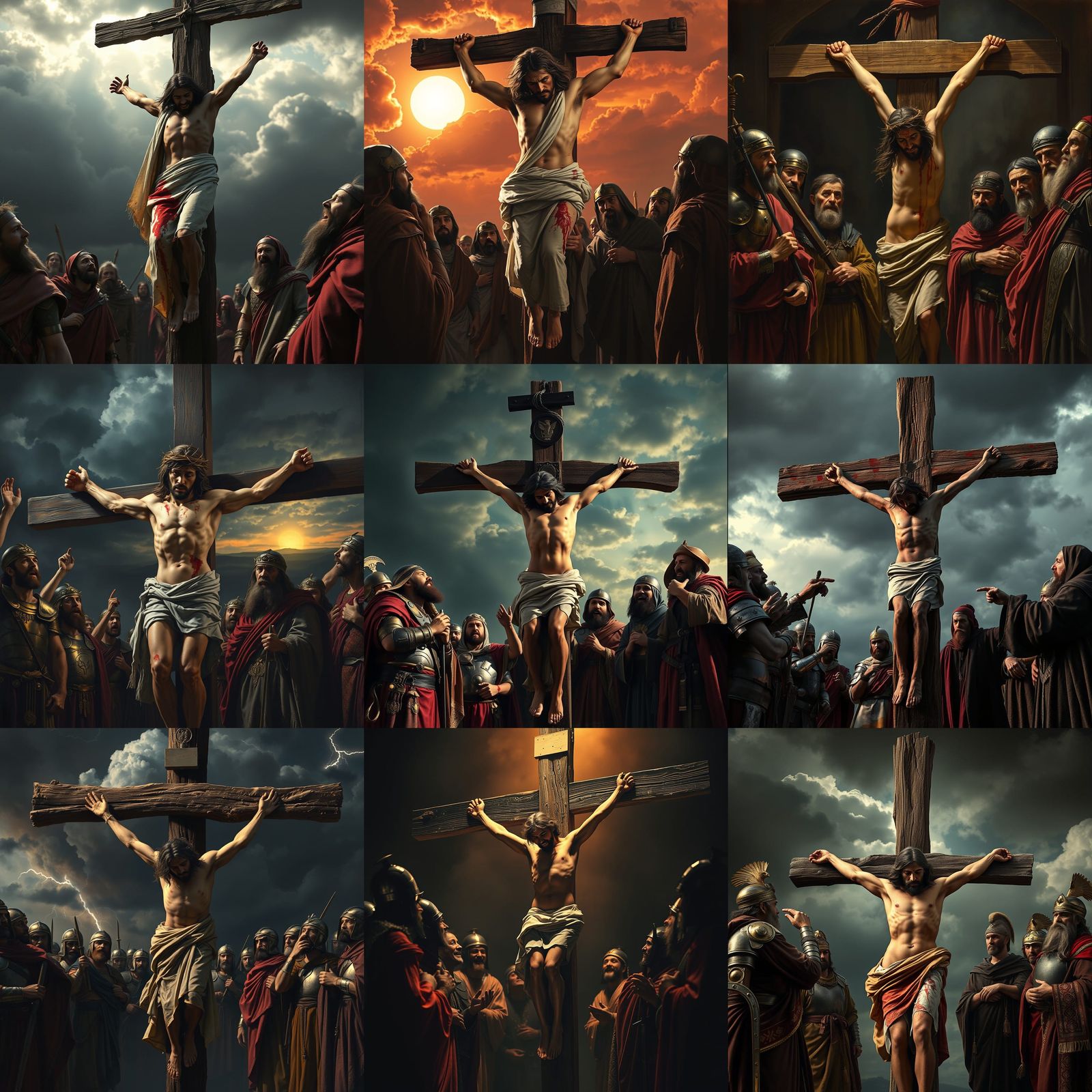 Crucifixion: A Realistic Digital Art Depiction