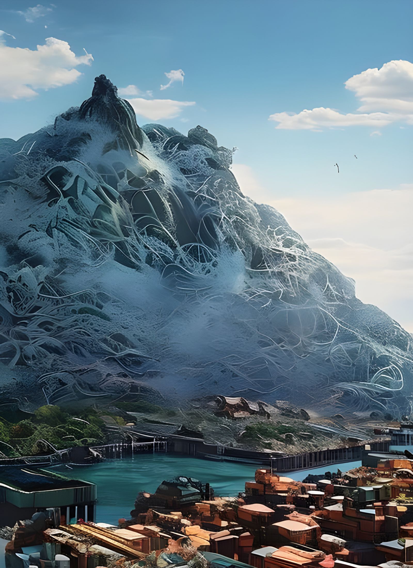 Deconstructed Human Brain in Industrial Style