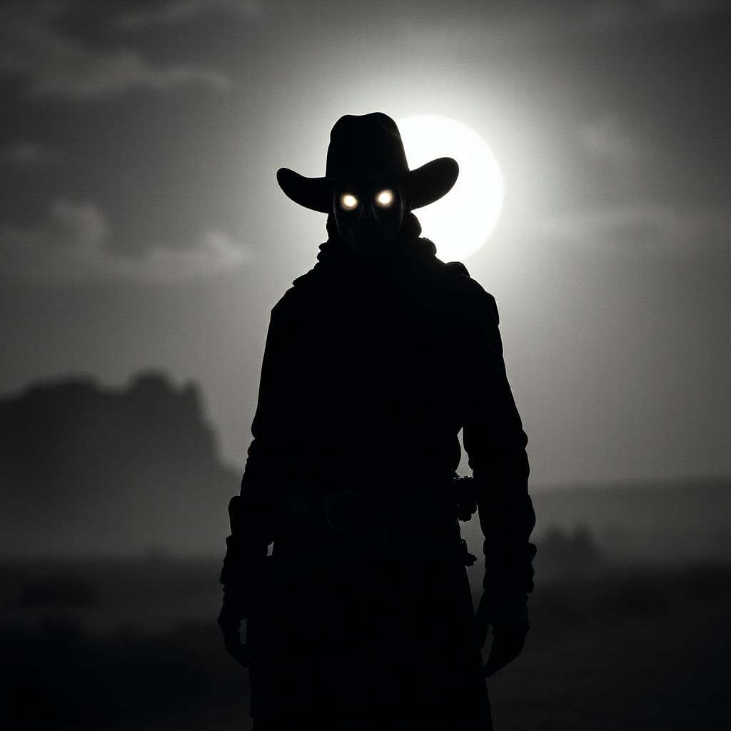 Wild West Phantom in Dramatic Lighting