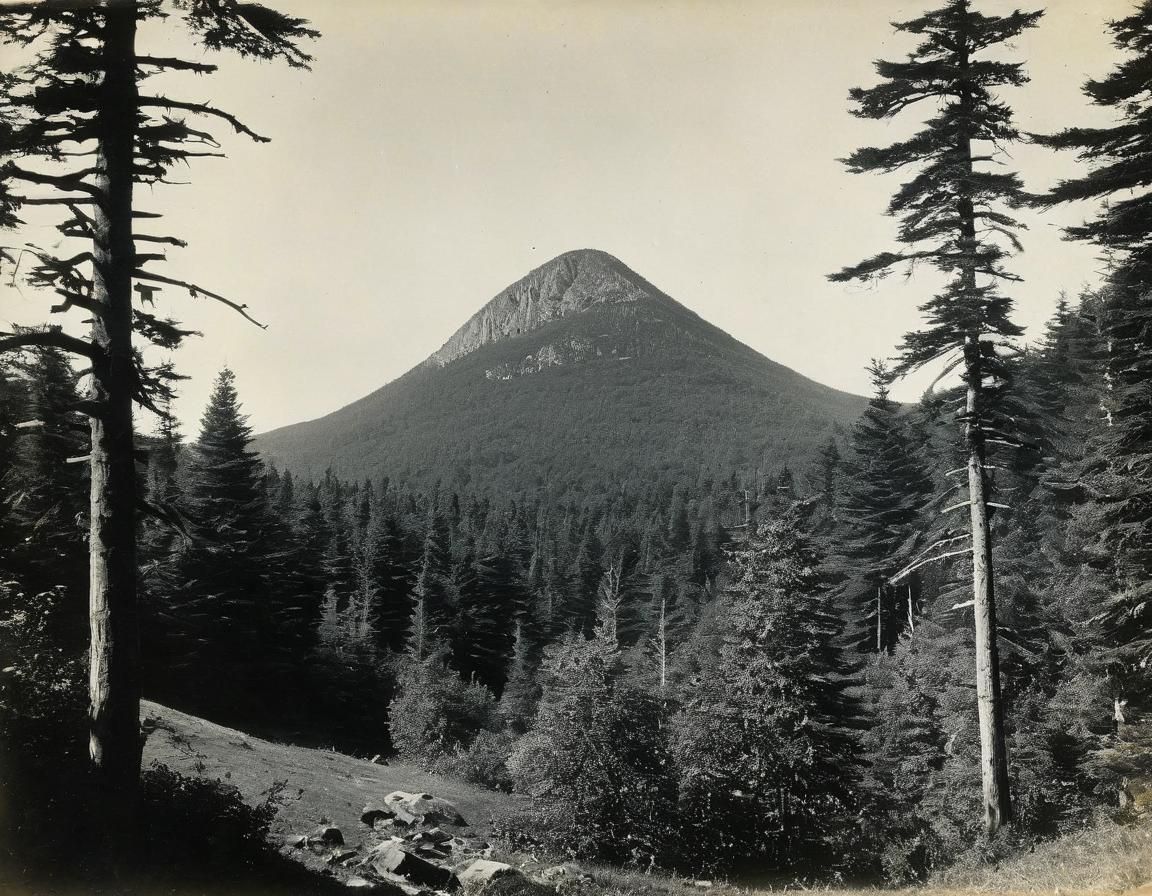 Brown Mountain: A Vintage Photograph from the 1900s