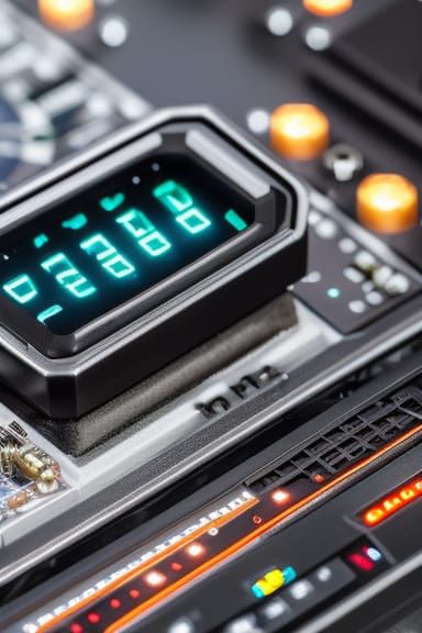 Delorean Time Machine Console in Retro Style