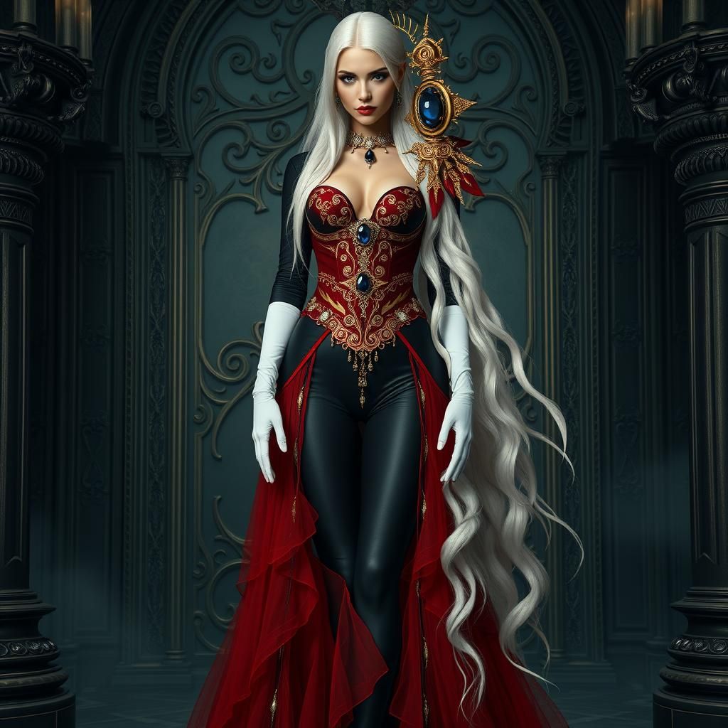 Yvraine: Gothic Elegance in a Dystopian Future