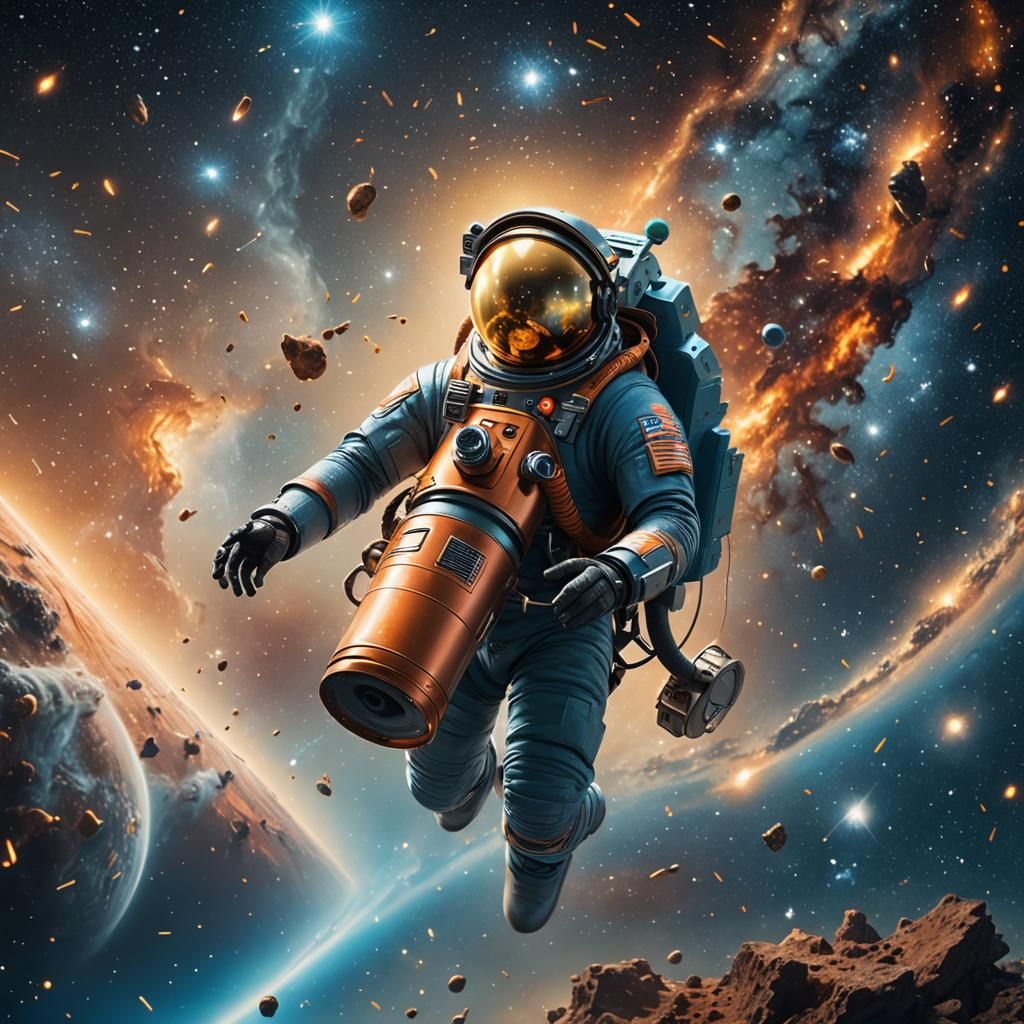 Space Vacuum in Zero Gravity: Fantasy Concept Art