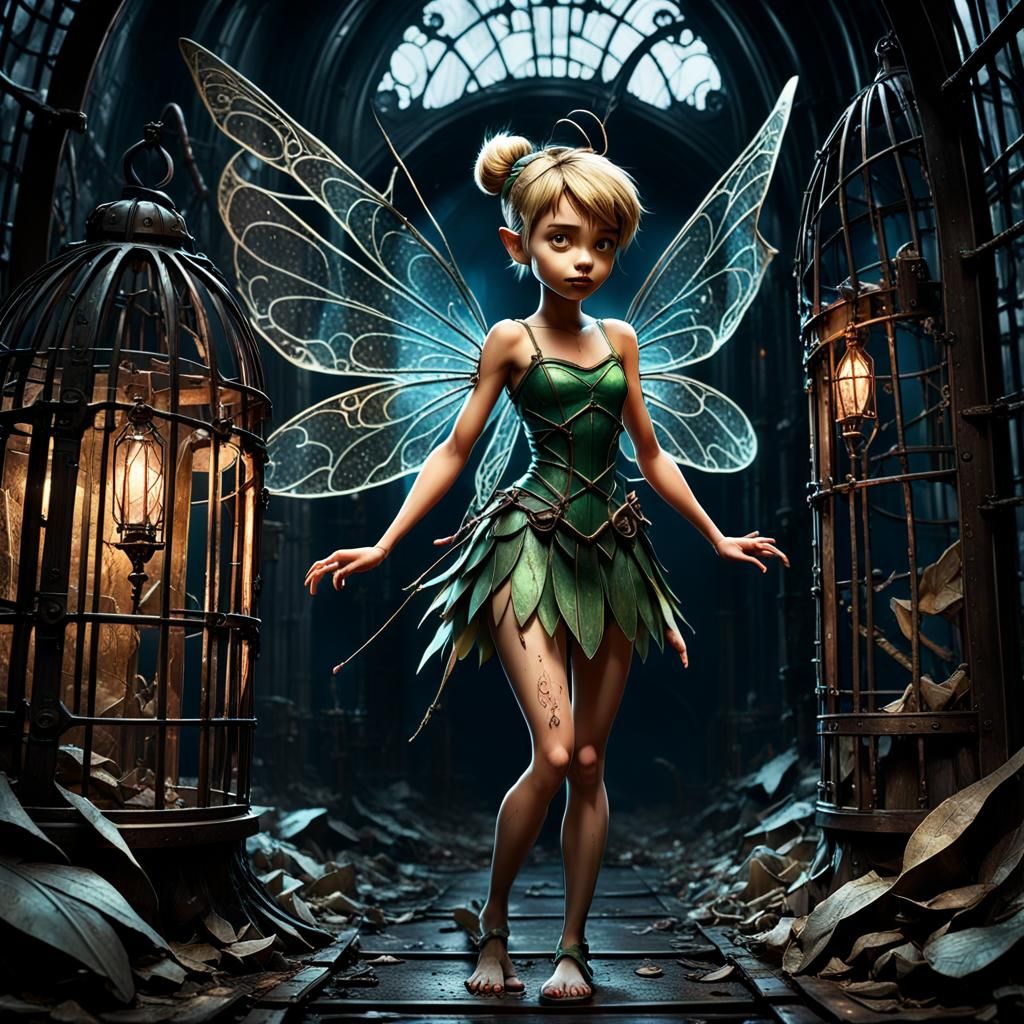 Evil Tinkerbell in Dark Disney Style