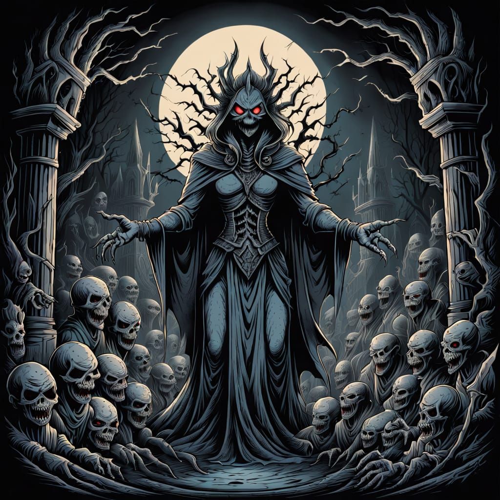 Horror Lithograph in the Style of Gustave Doré