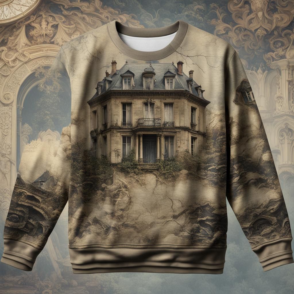 Vintage Wool Sweater in Warm Golden Light