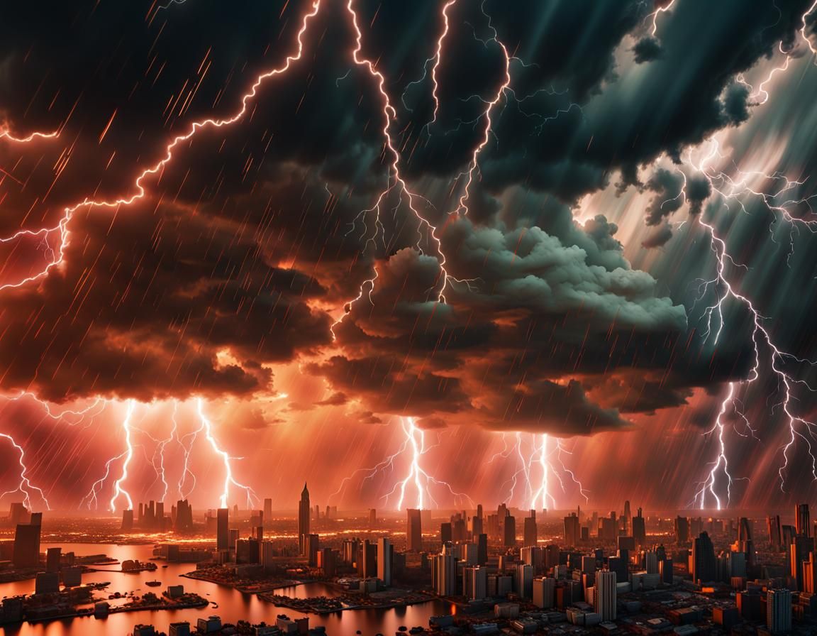 Sinister Dystopian Abyss Portrait in Hypermaximalist Style