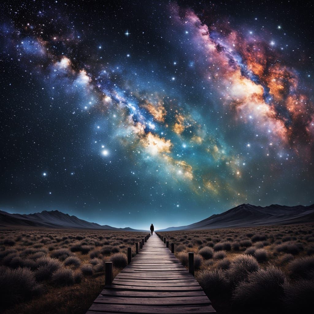 Endless Galactic Paths: A Breath of the Universe