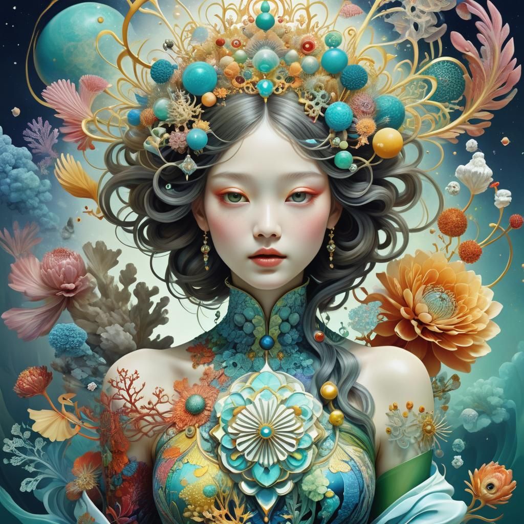 Intricate Soul Plan Illustration in Rich Colors