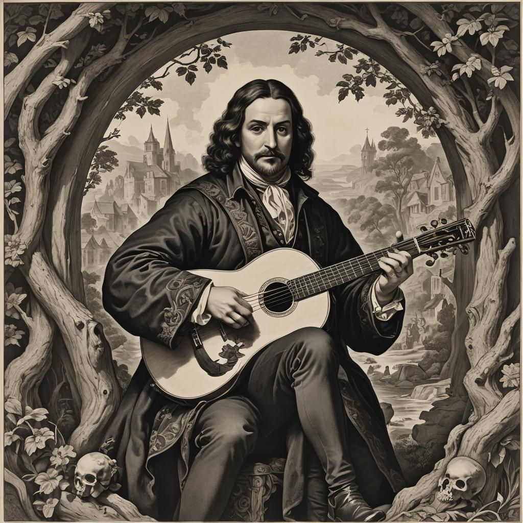 A Bard Performing a Historical Song