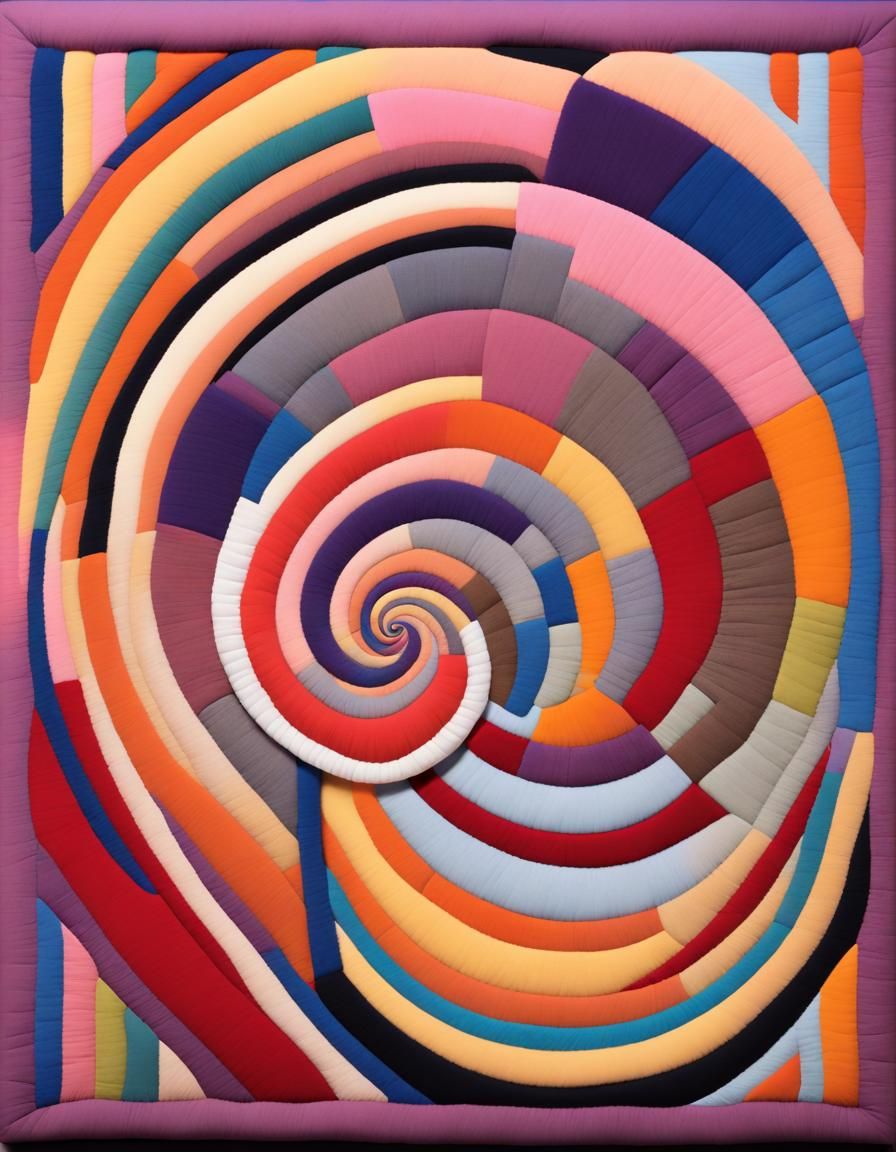 Abstract 3D Brain Scan in Acrylic Style