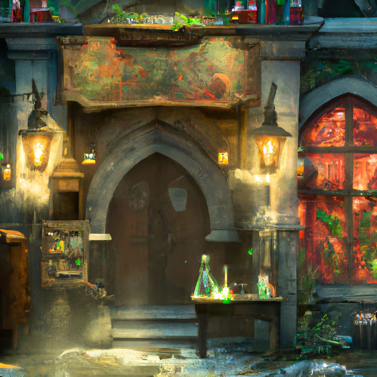 A victorian potion shop