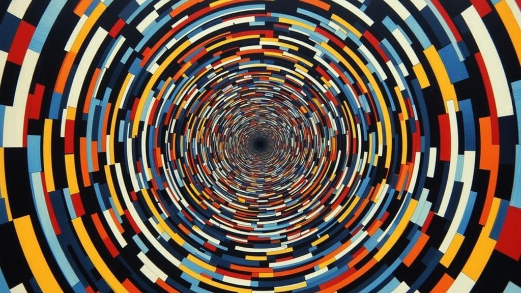 Optical Illusion: Concentric Squares in Neorealism