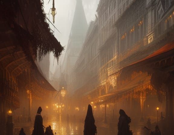 town square a masterpiece, 8k resolution, dark fantasy concept art, by Greg Rutkowski, dynamic lighting, hyperdetailed, ...