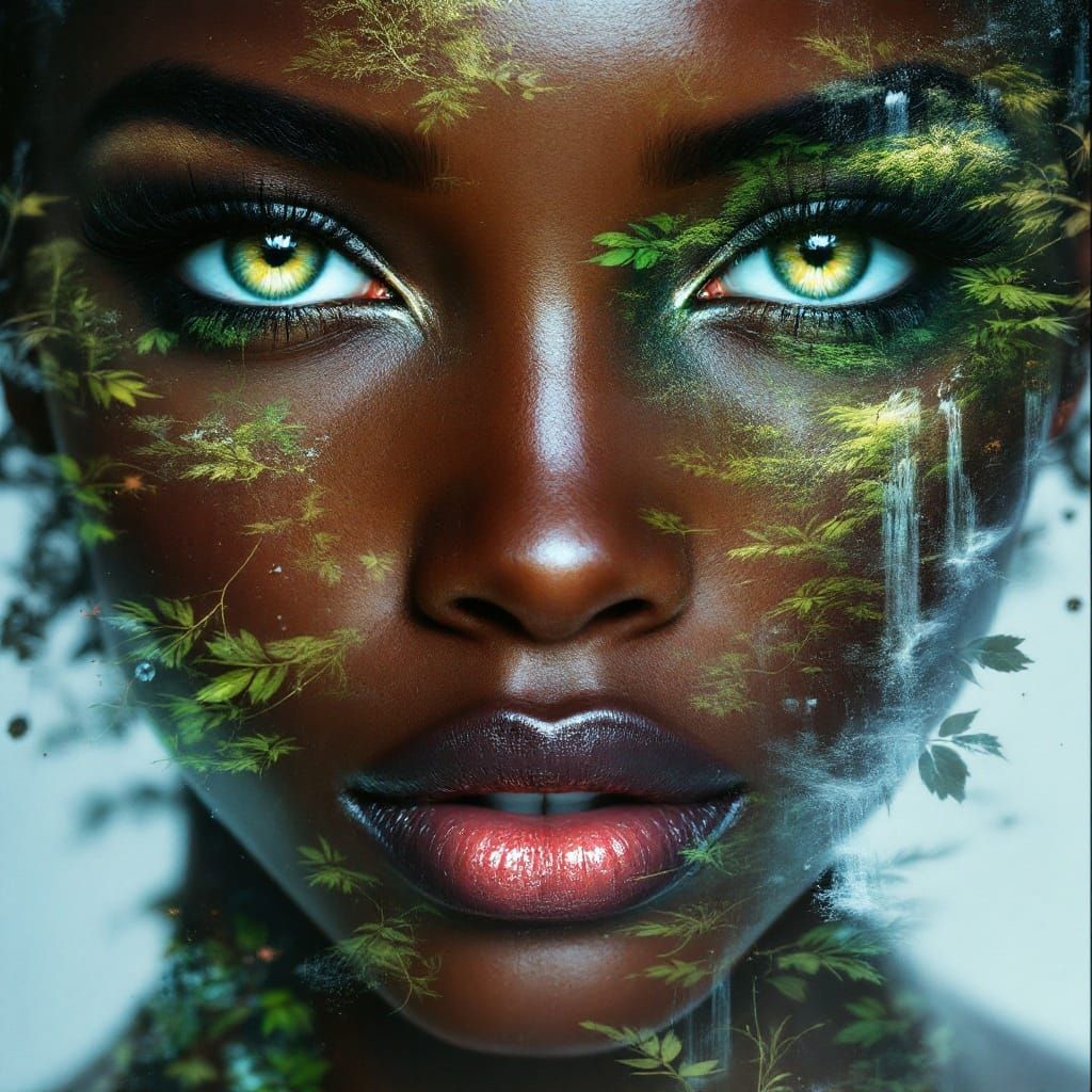 Genuine portrait of Mysterious African Beauty Woman !! :cove...