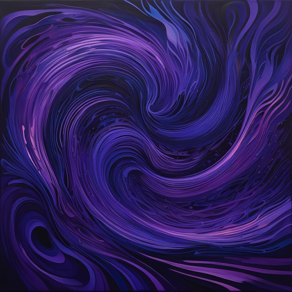 a deep, rich purple hue, reminiscent of a twilight sky, evok...