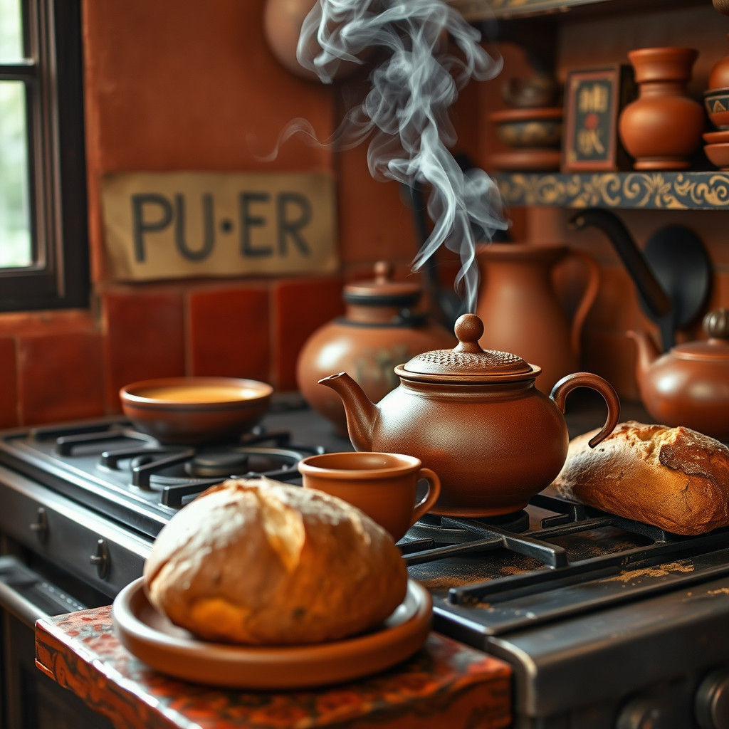 Charming Old-Fashioned Kitchen with Terracotta and Rust