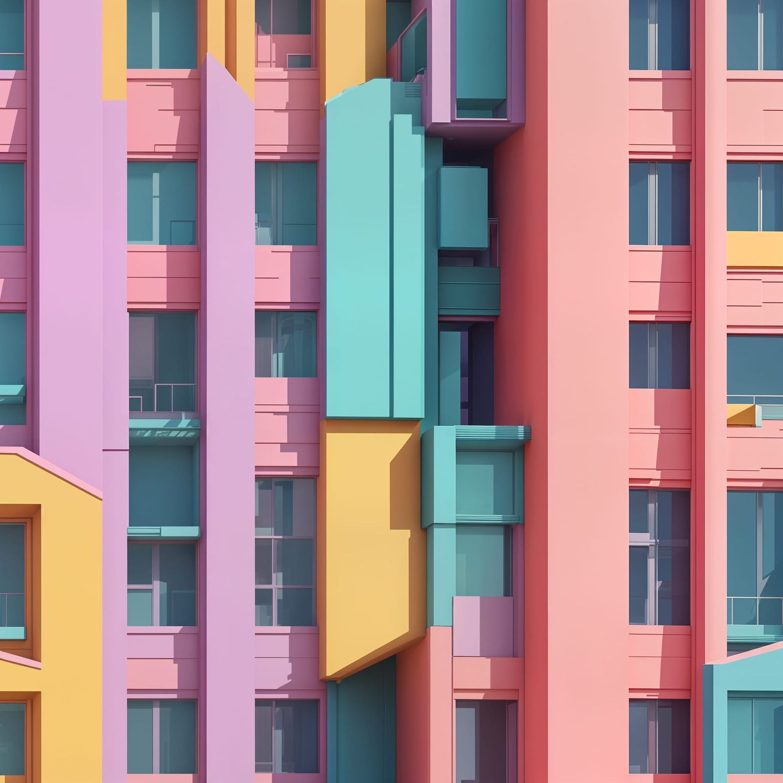 Ethereal Cityscapes in Pastel Hues