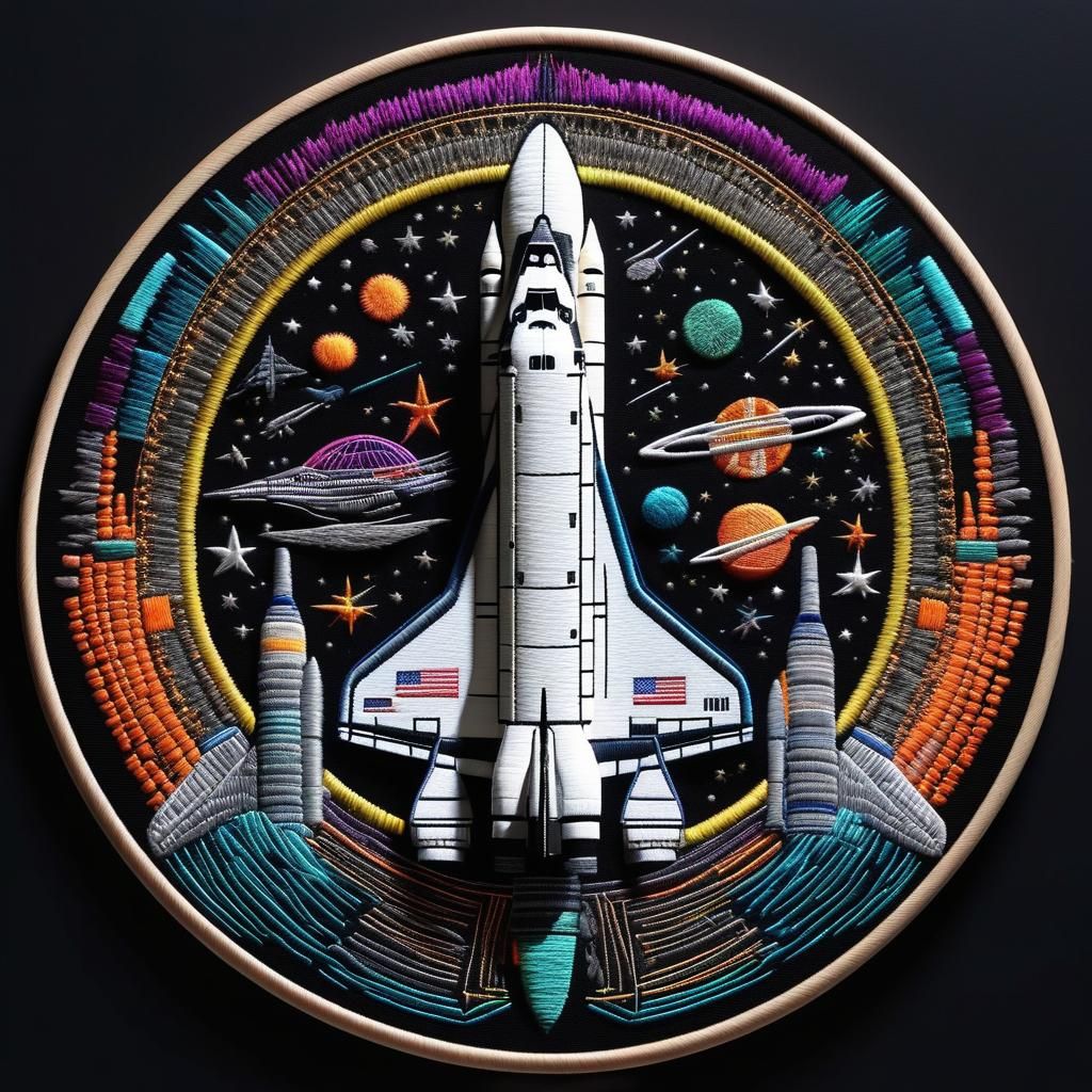 Embroidery ~ Space Shuttle