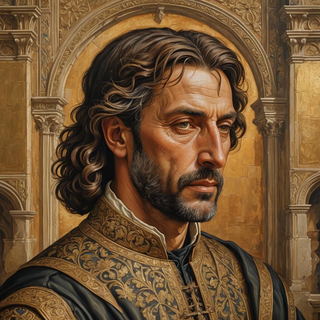Renaissance Portrait of Roi Corrado Degli Aleramici