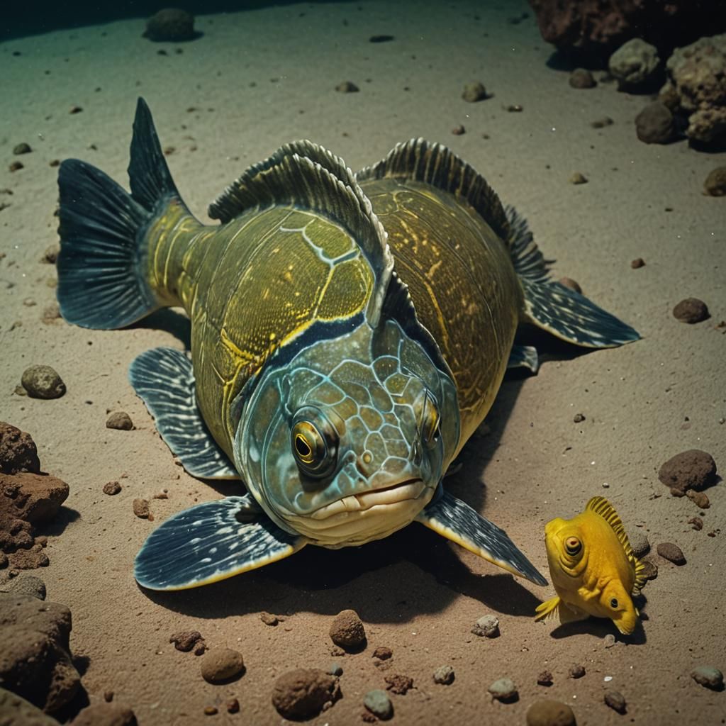 Flounder Chameleon Hybrid: Cinematic Film Still