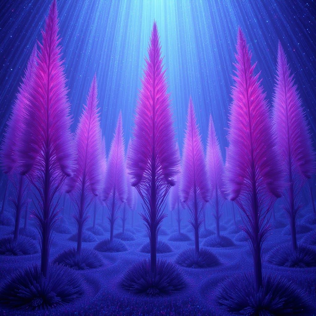 Fantasy Delphinium Tree Forest