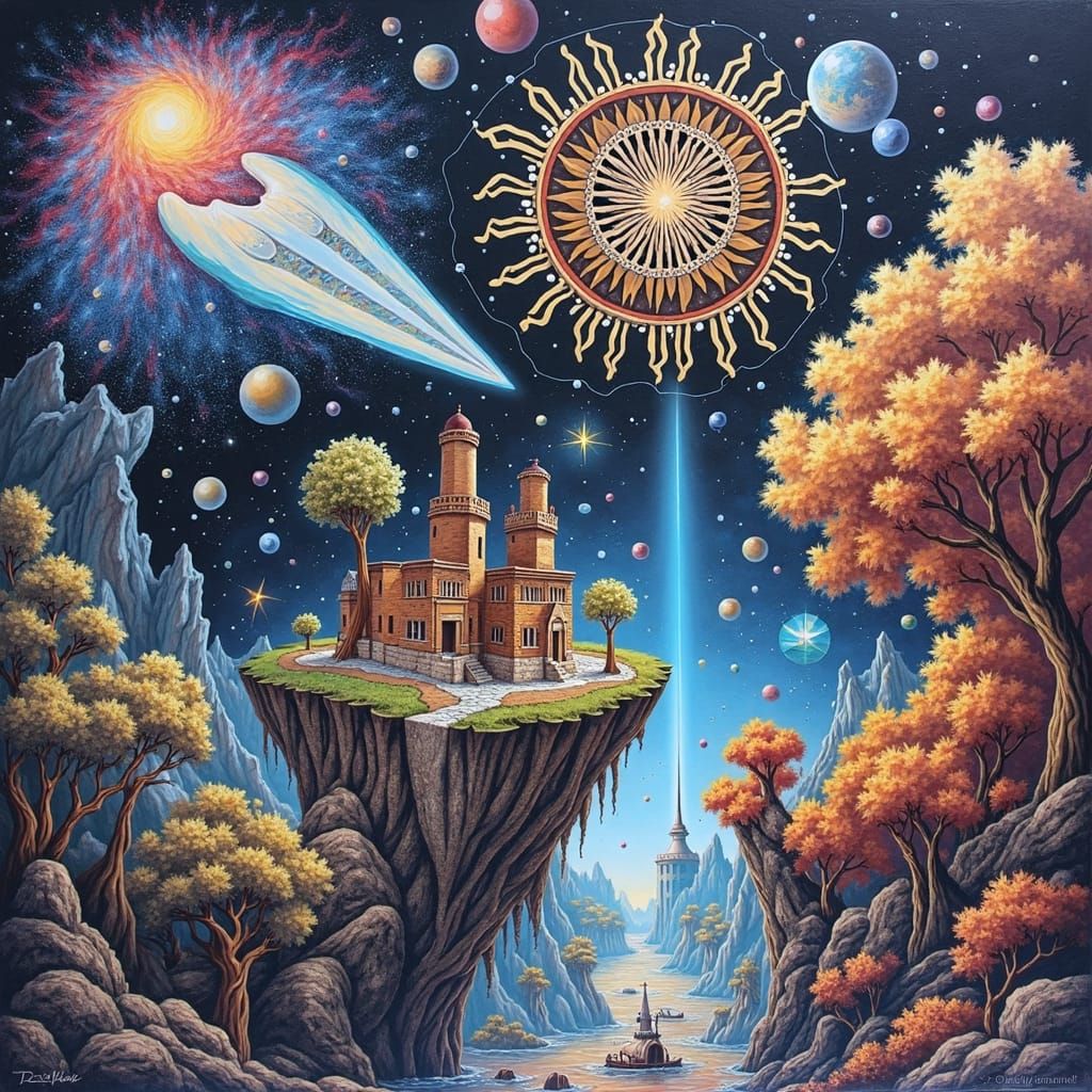 Abstract Edge of Reality: A Cosmic Exploration