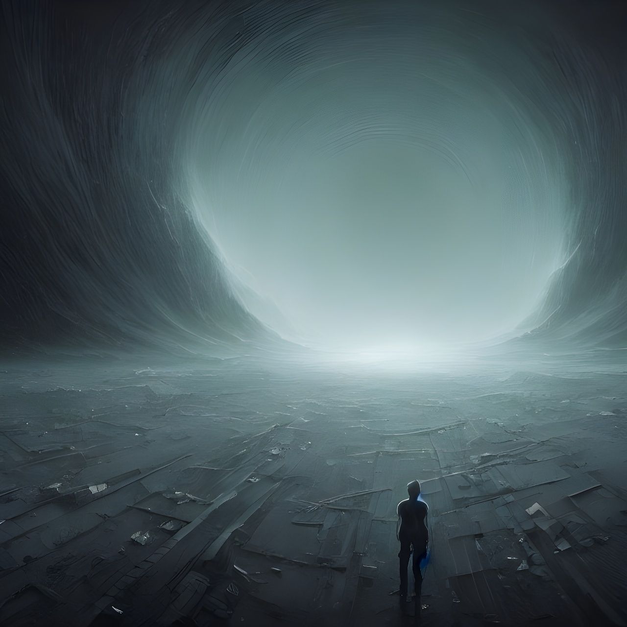 Horrifying Macabre Cosmic Void in Digital Art