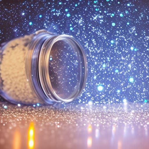 Stars Spill From Jar in Bokeh Photography