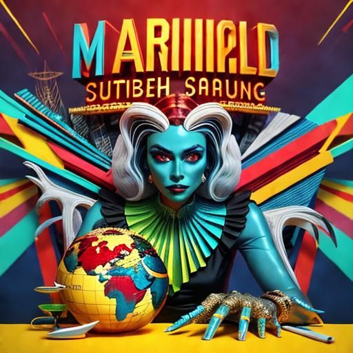 Vibrant Solid Shapes in Photorealistic CGI