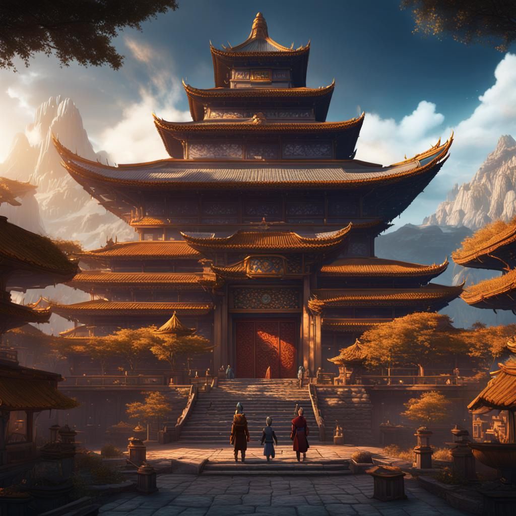 Avatar Aang Matte Painting in Unreal Engine 5