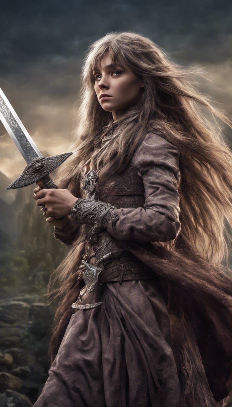 Jen from The Dark Crystal with Sword