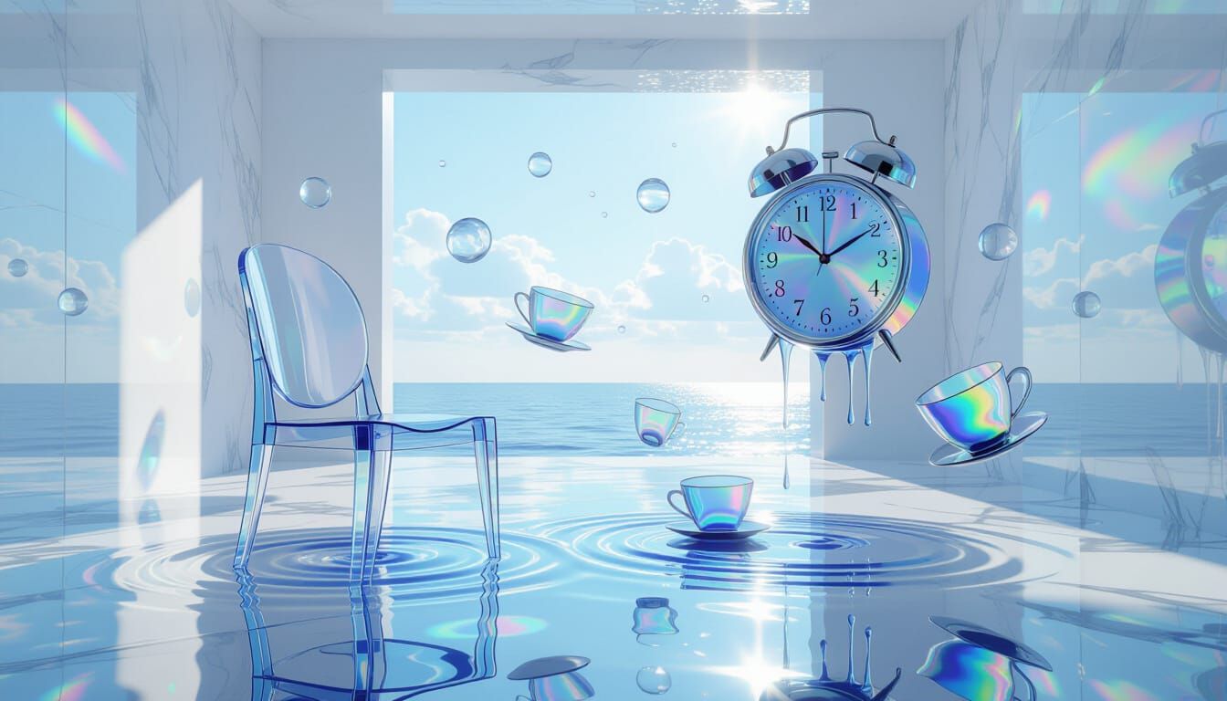 Liquid Objects in Surreal Dreamscape