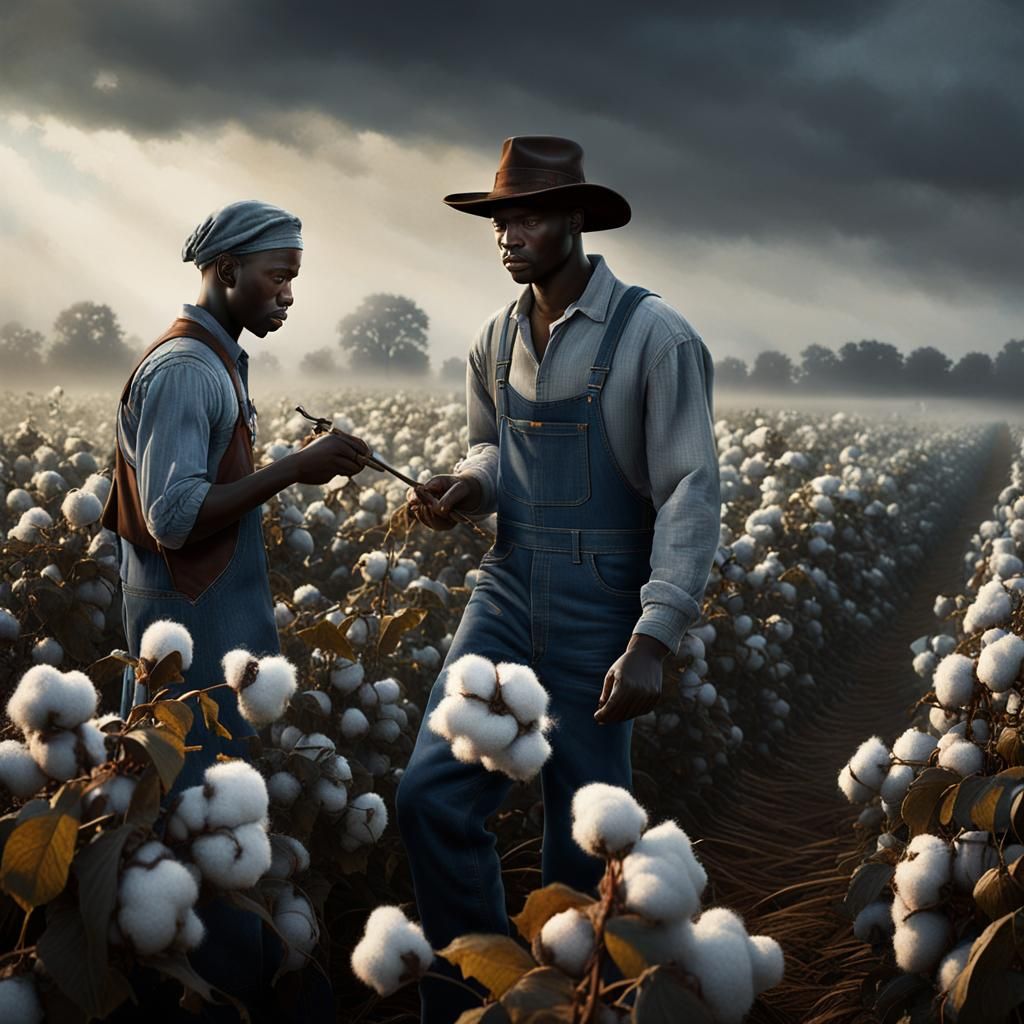 Southern Gothic Realism: Cotton Field Chiaroscuro