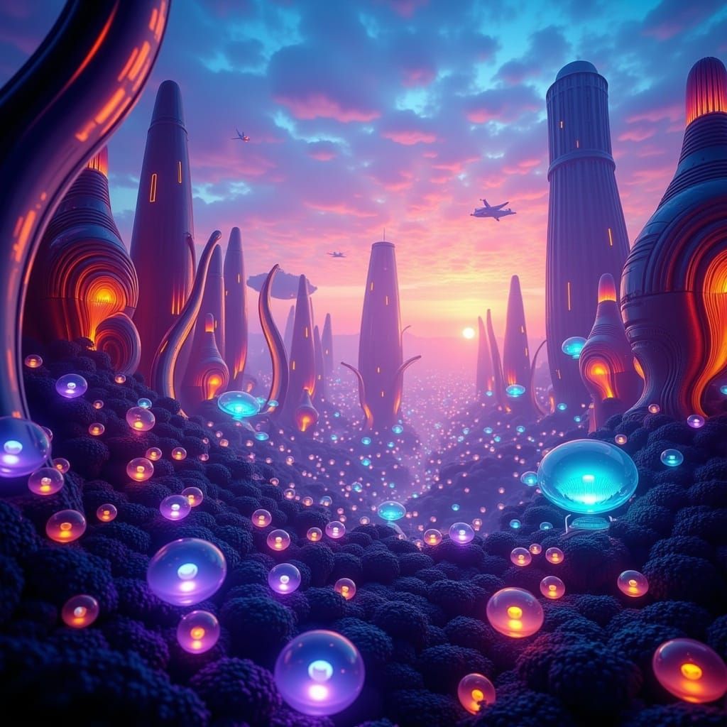 Futuristic Metropolis Concept Art in 8k Resolution