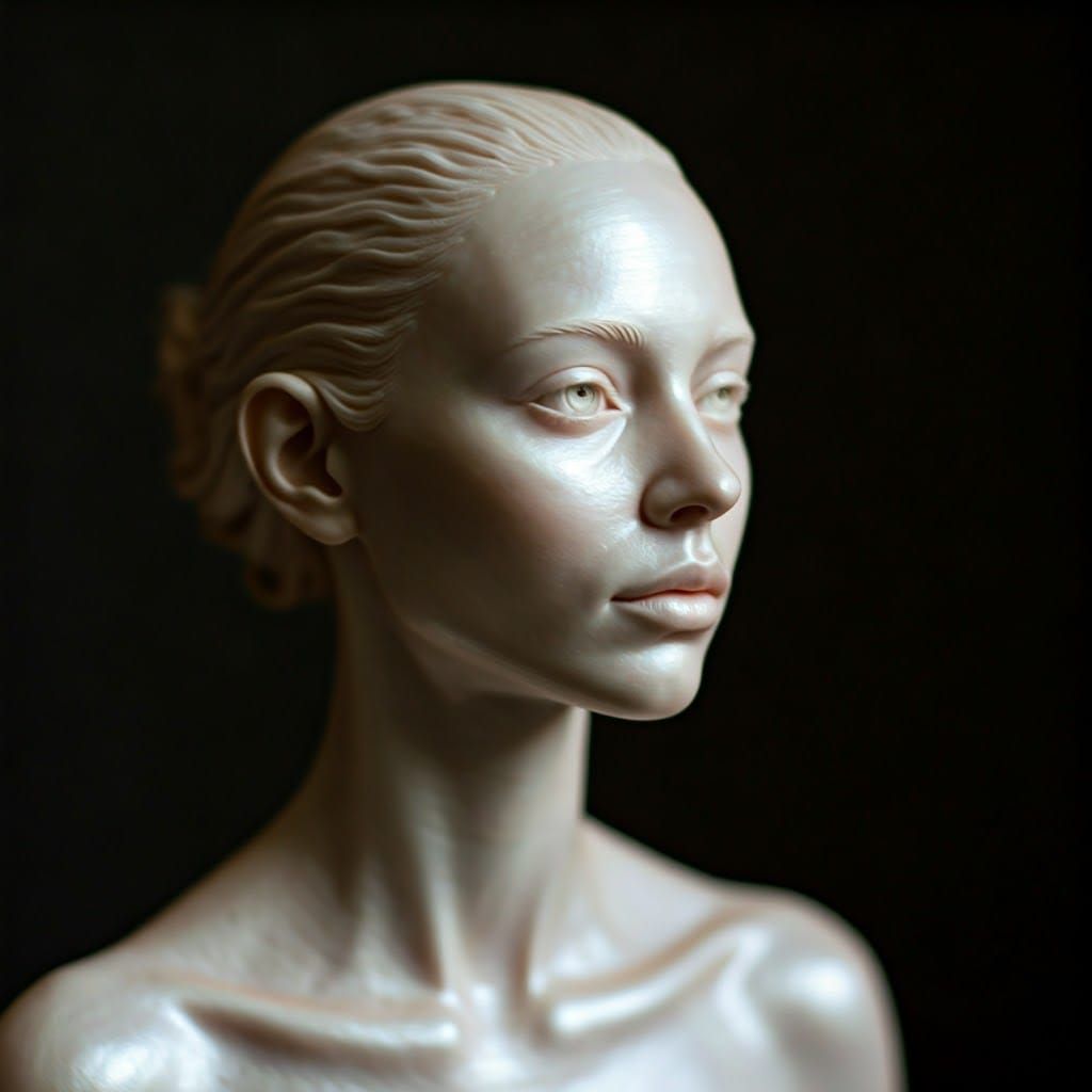 Enchanting Translucent Figure in Clay
