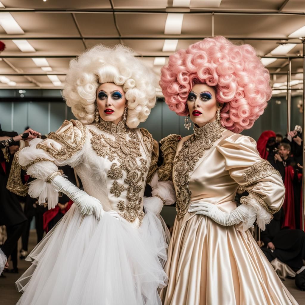 Drag Queens Play Football in Couture Gowns