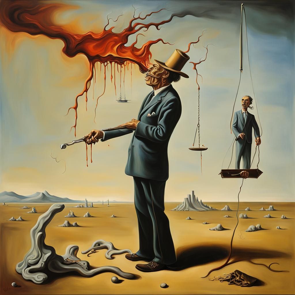 Surreal Melting Clock Inspired by Salvador Dali