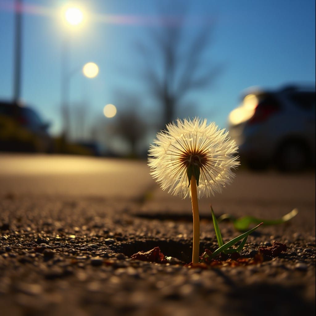 Dandelion Emerges from Urban Decay in Cinematic Film Style