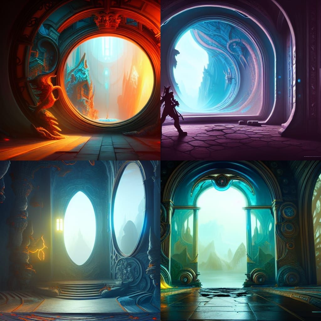 Fantastical Portal Through the Looking Glass