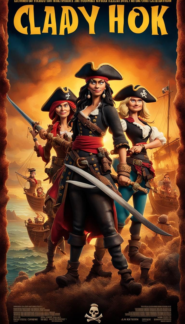 Lady Hook: Claymation Pirate Movie Poster