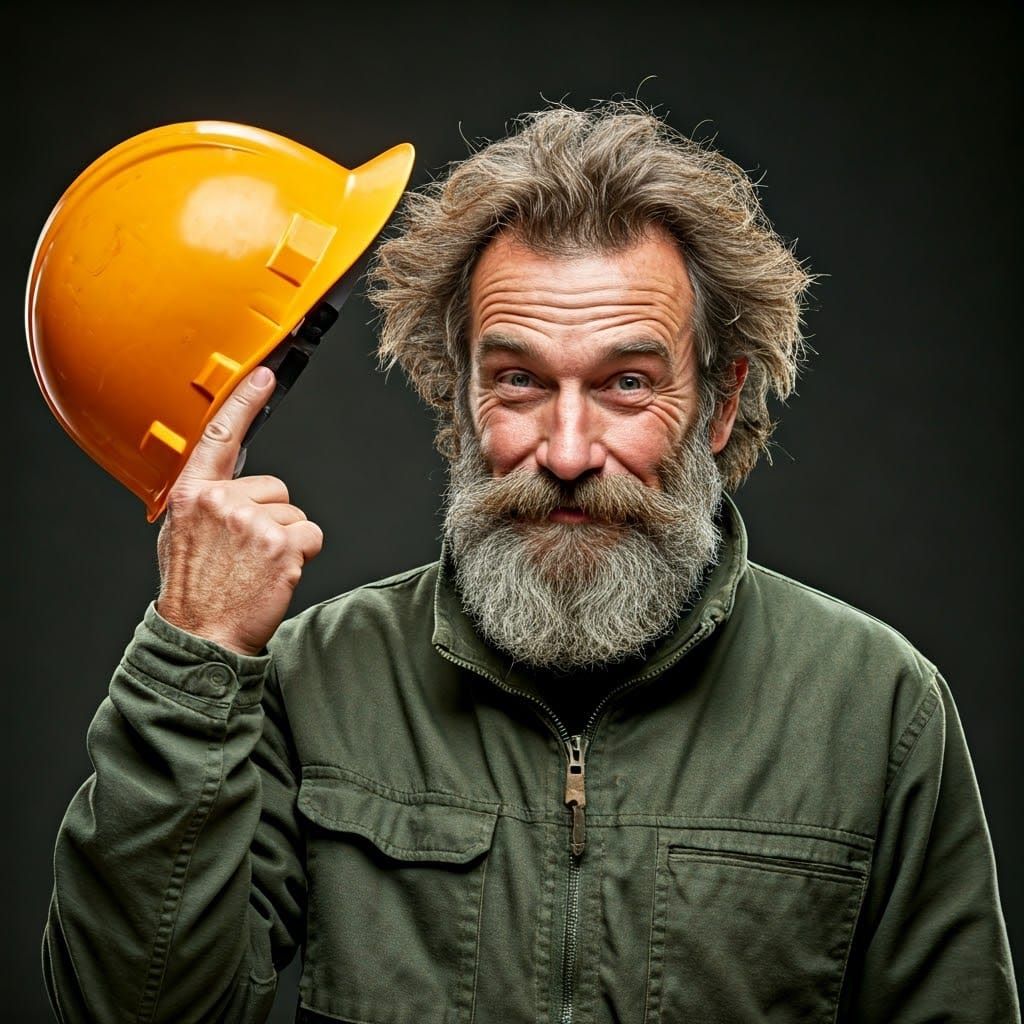 Playful Geologist Portrait in Photorealistic Style