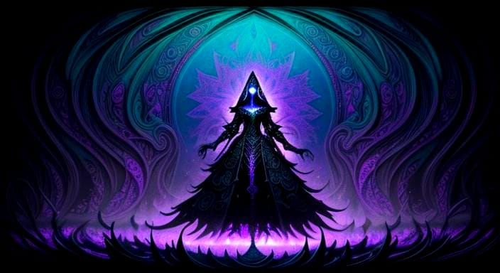 Gothic Horror Candyland Forest in Candy Art Style