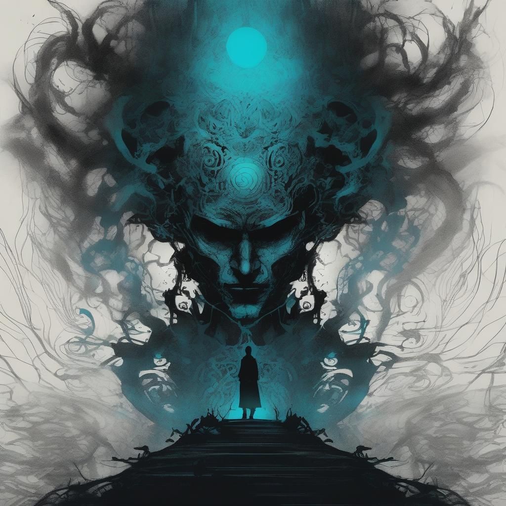 Mythic Waiting Shadow in Dark Fantasy Style